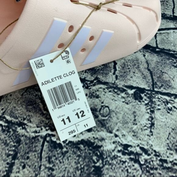 Adidas Adilette Clog 11/12 Pink White FY6045 - Picture 8 of 8